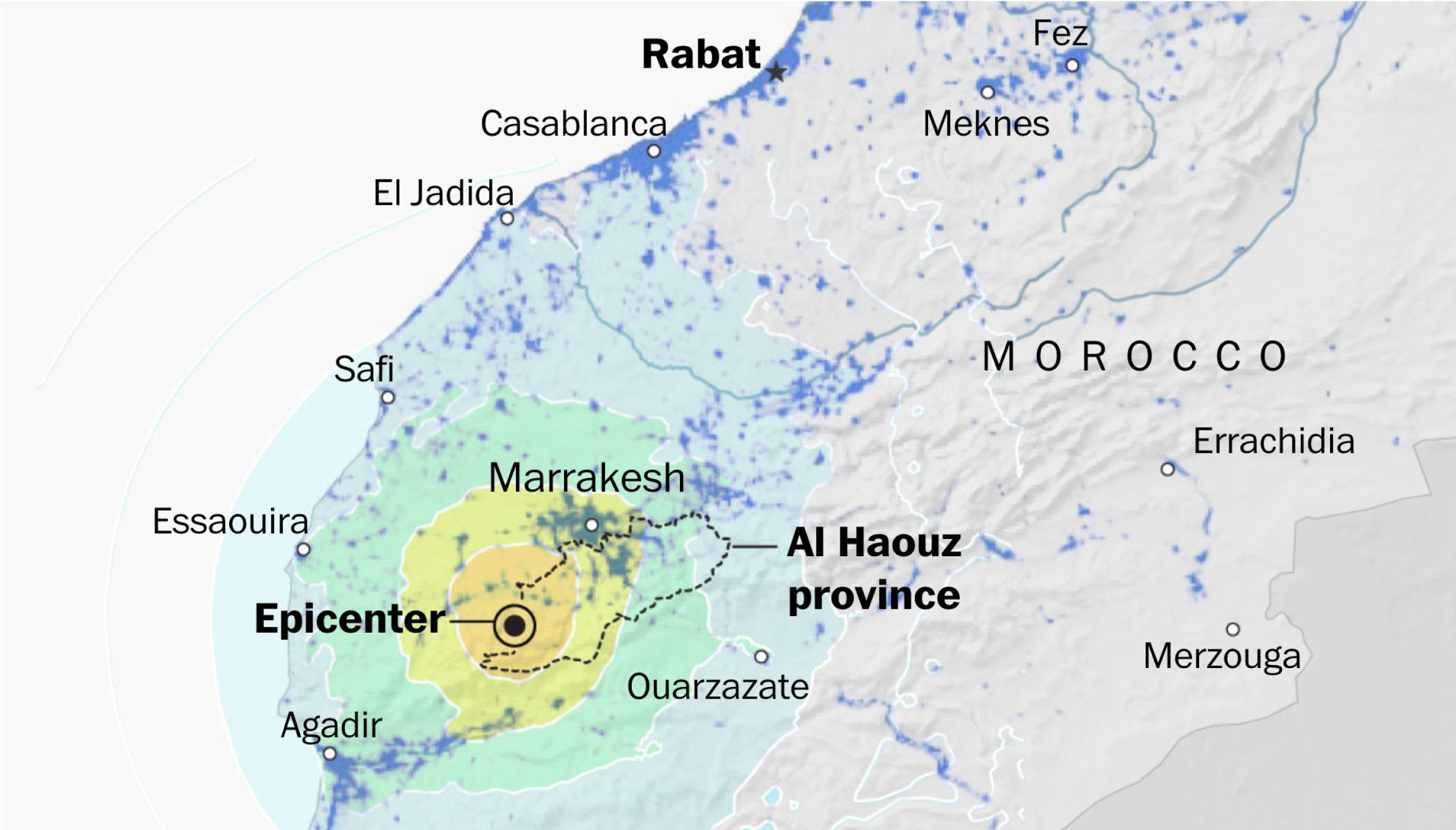 Map Shows Morocco Earthquake S Devastating Impact On Populated Areas   2HHHTUCUYREHDAC6QT7SNHDGF4 